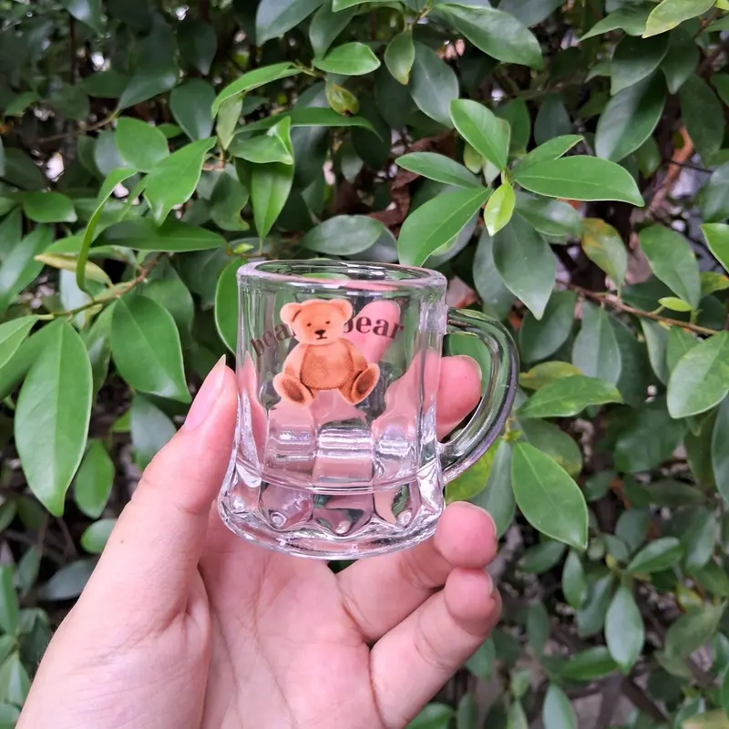 Ly Thủy Tinh Mini Dễ Thương - Dung Tích 50ml 3