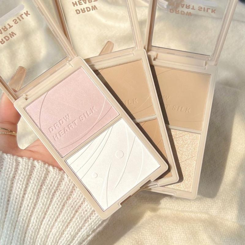 Hộp Phấn Highlighter Xixi Trang Điểm Bắt Sáng Tạo Khối Màu Tự Nhiên Nội Địa Trung 0
