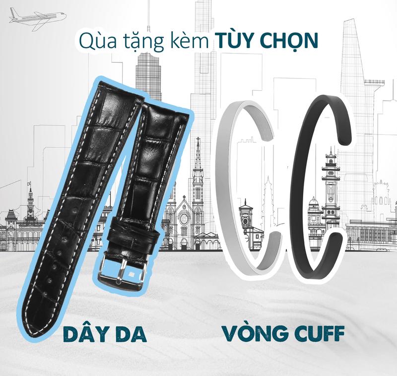 Product Introduction of Đồng hồ cơ nam T.Winner - Thiết kế skeleton lộ máy - Tặng kèm dây đeo hoặc vòng cuff titan Đeo Tay Watch 11