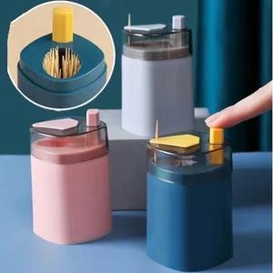 กล่องไม้จิ้มฟัน ที่ใส่ไม้จิ้มฟัน กล่องใส่ไม้จิ้มฟัน กดเพื่อเด้งอัตโนมัติ สไตล์นอร์ดิก ที่เก็บของในบ้าน ขวด