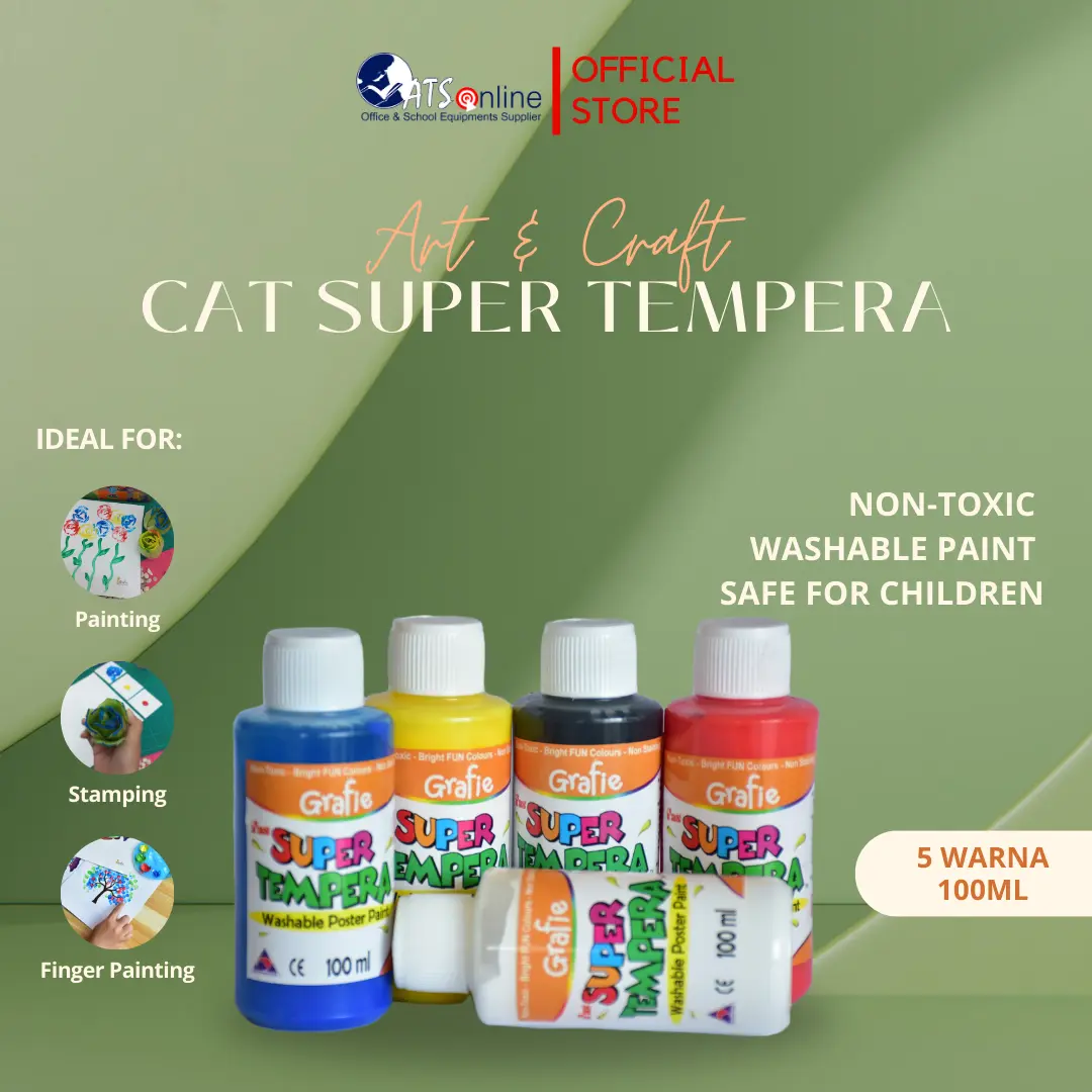 Grafie Cat Super Tempera 5 Warna @100 ml