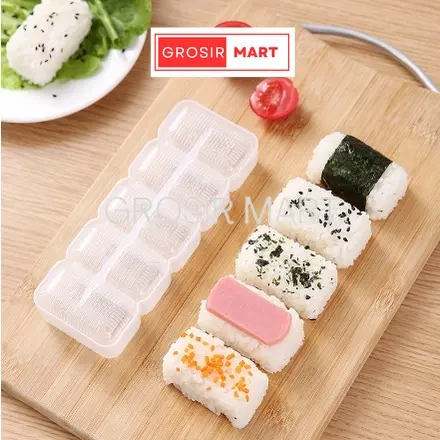 GM Cetakan Sushi Kimbab 5 Kotak Persegi Panjang Onigiri / Cetakan Sushi ORI Jepang Sushi Maker Sushi Mold Triangle Bento Tools 8