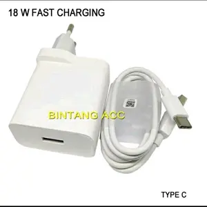 Charger OPO 18 watt tipe C opo A54 A55 A53 A52 A91 A92 A5 A9 putih kabel adaptor tipe C original