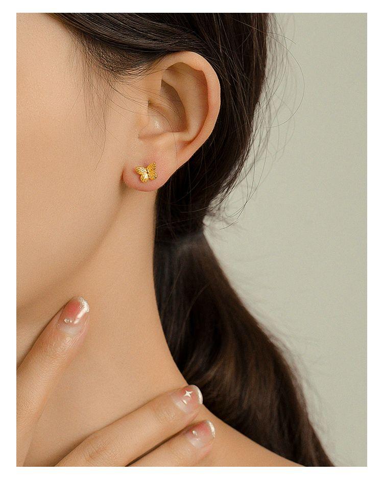 Product Introduction of Non Fading Titanium Steel Earrings, Women'S Agile Butterfly Ins, Fengsen Series Original Commuting Exquisite Earrings,Durable Titanium Steel Butterfly Earrings for Women,Stylish Fengsen Series Butterfly Earrings,Exquisite Butterfly Ins Earrings for Women 1