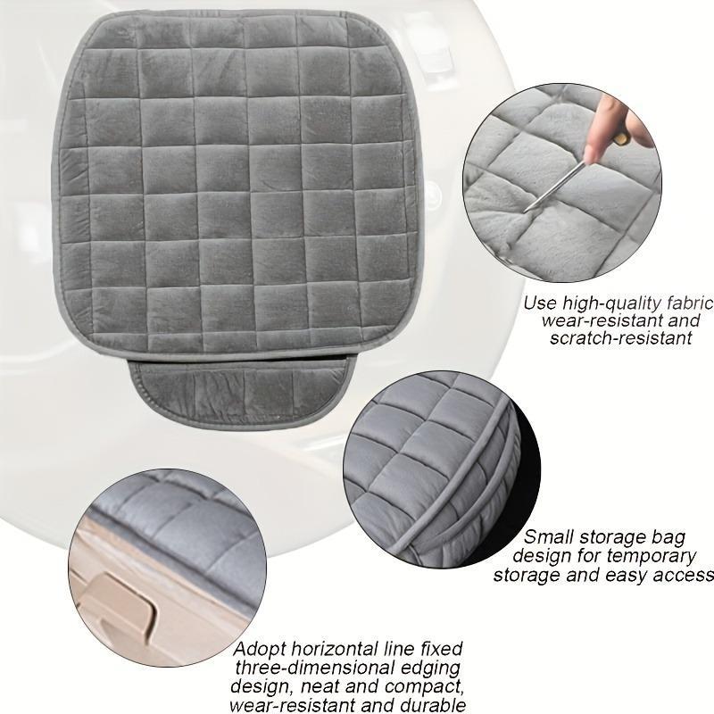 Solid Color Car Front Seat Cushion, Non-slip Non-binding Car Seat Cover, Car Seat Protector, Universal Car Interior Accessories, Car Decor, Girly Car Accessory 5