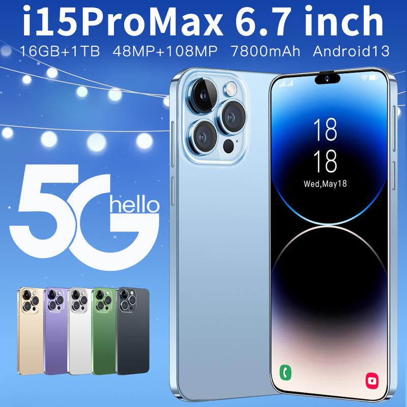 Product Introduction of 2025 Điện thoại thông minh mới i15 phiên bản hiệu suất cao 16+1T 16  pro  max  256gb 0