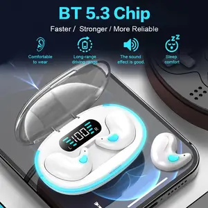 TWS Bluetooth X55 Headset dengan Mic Kontrol Sentuh Tidur Kualitas Suara Hi-Fi Bass Pengurangan Kebisingan