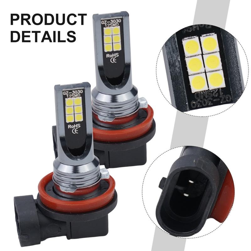 Bộ đèn pha LED H11, 2 cái, 110W, 20000LM, Bóng đèn, 6000K, Thích hợp để lái xe, có tính năng đèn DRL 2