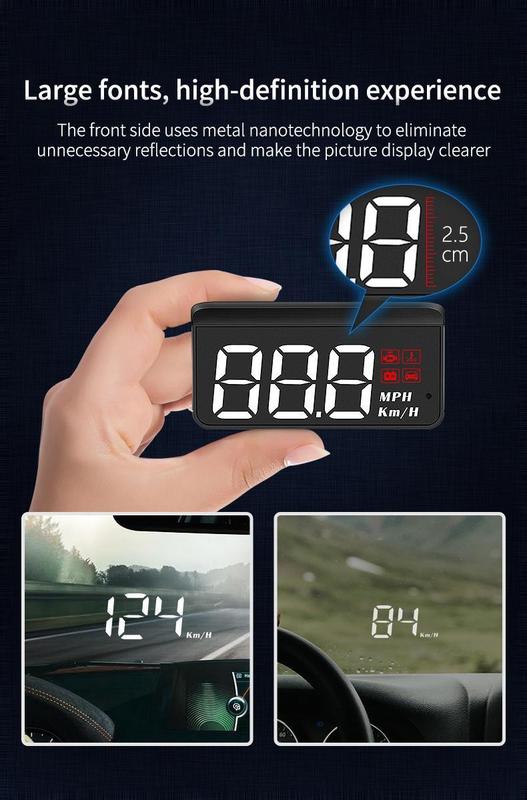 Product Introduction of OBD2 HUD Car Head Up Display Speedometer Monitor on Board Computer Windshield Projector Digital Electronic Auto Accessories 21