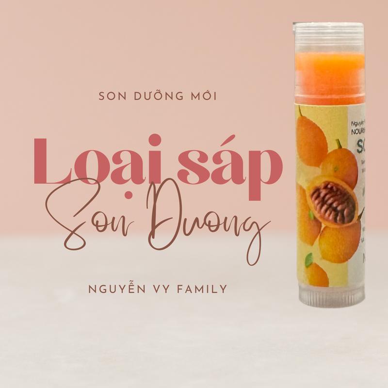 Son Dưỡng Trái Gấc Nguyễn Vy Family - Mềm Môi - Sáp dưỡng môi Women