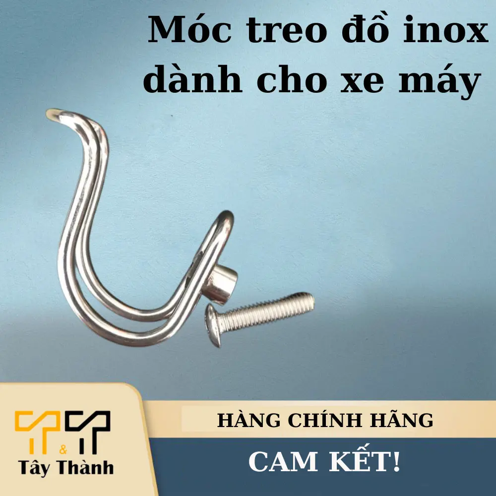 Móc treo đồ màu titan gắn xe máy (Chữ U lớn)