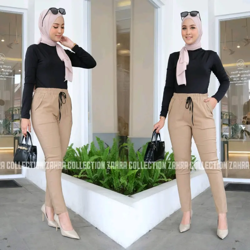 Celana Kantor Cutbray Import Wanita Nyaman Street All size Cewek 3