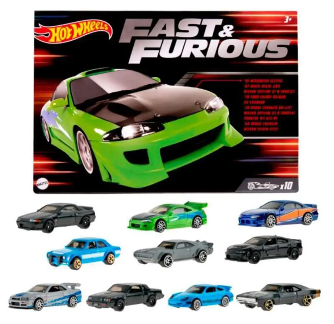 Hotwheels Hot Wheels Fast & Furious F&F 10-Pack Box Set