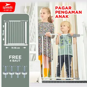 SPEEDS Baby Safety Gate Pagar Tangga Pengaman Bayi Pembatas Perlindungan Bermain Bayi Pet  067-20