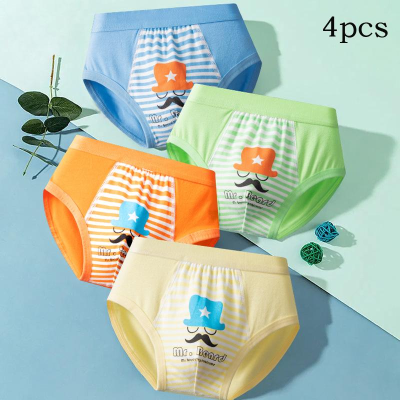 1PC Children Boys Boxer Briefs Cotton  Underwear Small Medium Big Boys 12-15 Years Old Teenager Shorts Breathable 7