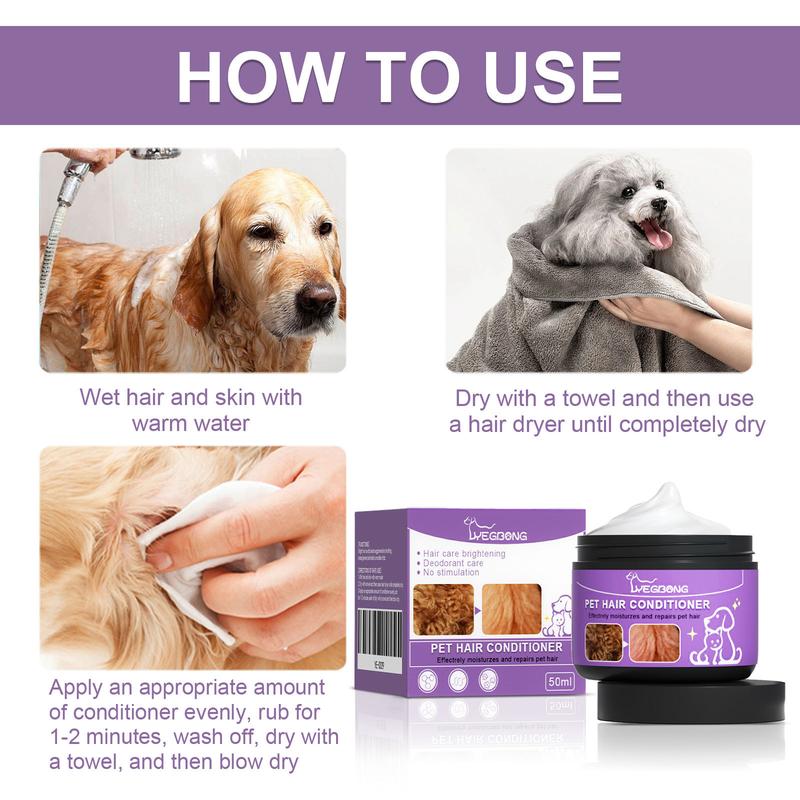 Product Introduction of [Ready Stock & Cod] Yegbong Pet Conditioner Pet Hair Cleaning Care Fluffy Soft Non-Knotted Pet Hair Care Cream 2