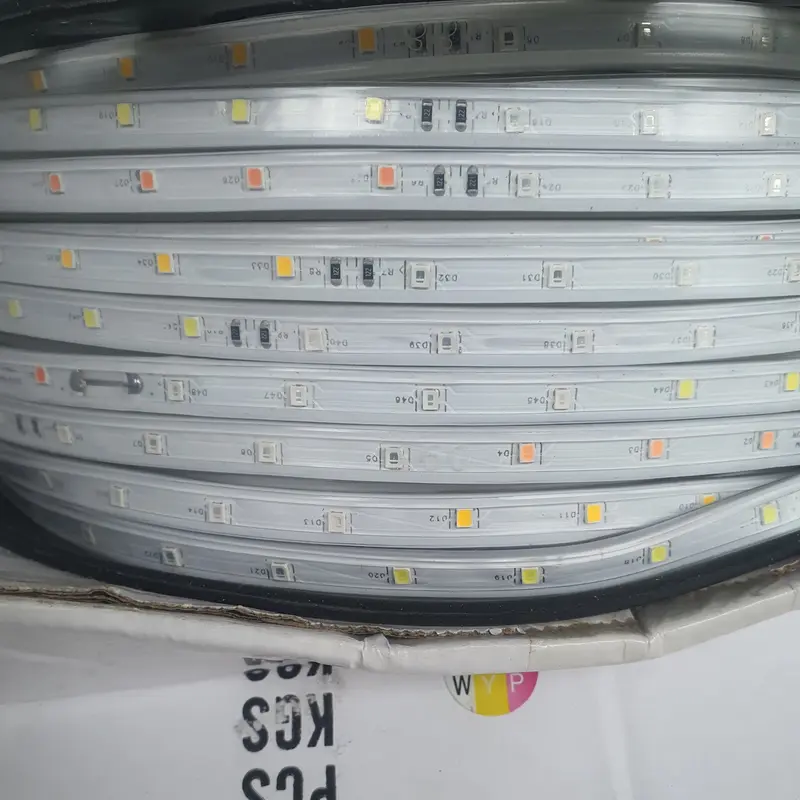 Cuộn 100m Led Dây 2835 Nhiều Màu Đuổi,1 Mét Có 48 Led Đúc Chống Nước Trang Trí Ngoài Trời, Sân Vườn, Nhà Cửa Kèm 10 Nguồn Nháy 5