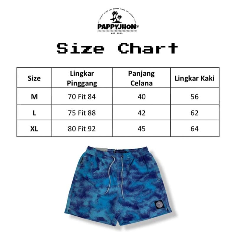 Product Introduction of PappyJhon Original Board Short Celana Pendek 0
