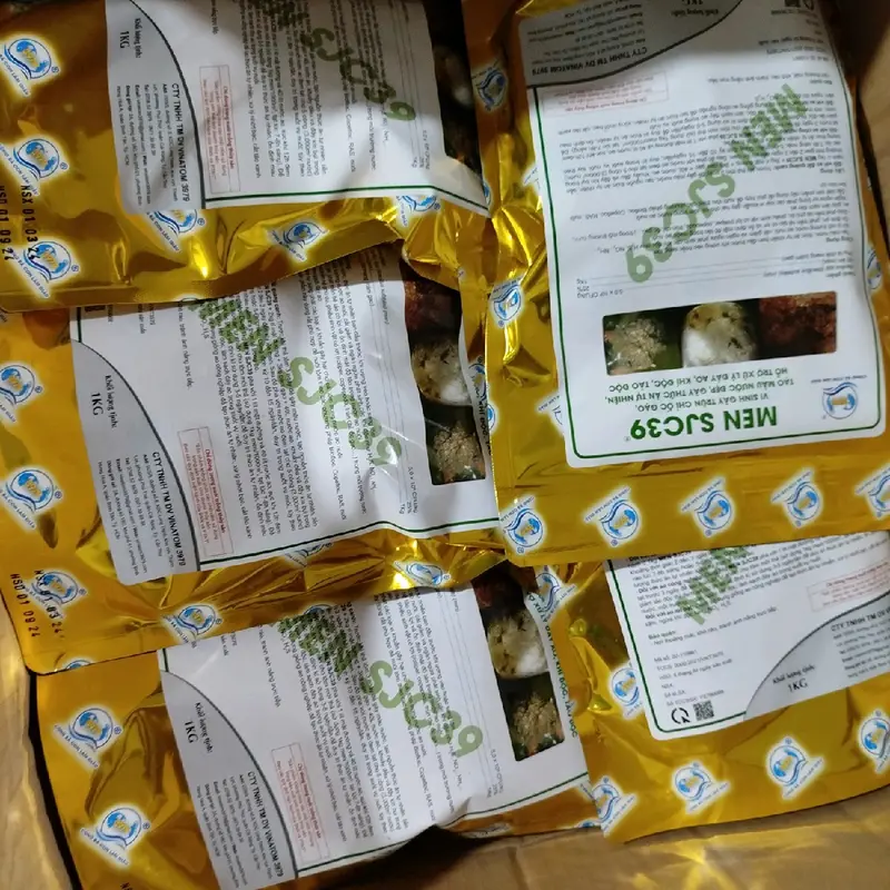 Men vi sinh SJC39 men vi sinh chuyên gây thức ăn tự nhiên cho tôm sach day vitamin c visinh choca 3