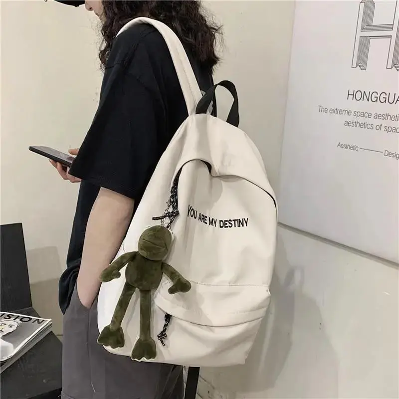 Cặp Sách, Nữ Phong Cách Harajuku Hàn Quốc, Ba Lô Sinh Viên Trung Học Ulzzang, Nam Ins, Thích Hợp Cho Học Sinh Trung Học Cơ Sở, Ba Lô Dễ Phối Đồ Backpack Đeo Vai thanh lịch tích hợp ngăn phân loại 0