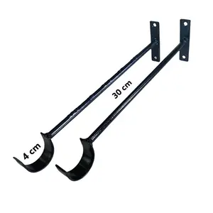 Penyangga gantungan hanger baju hook kapstok besi tempel dinding