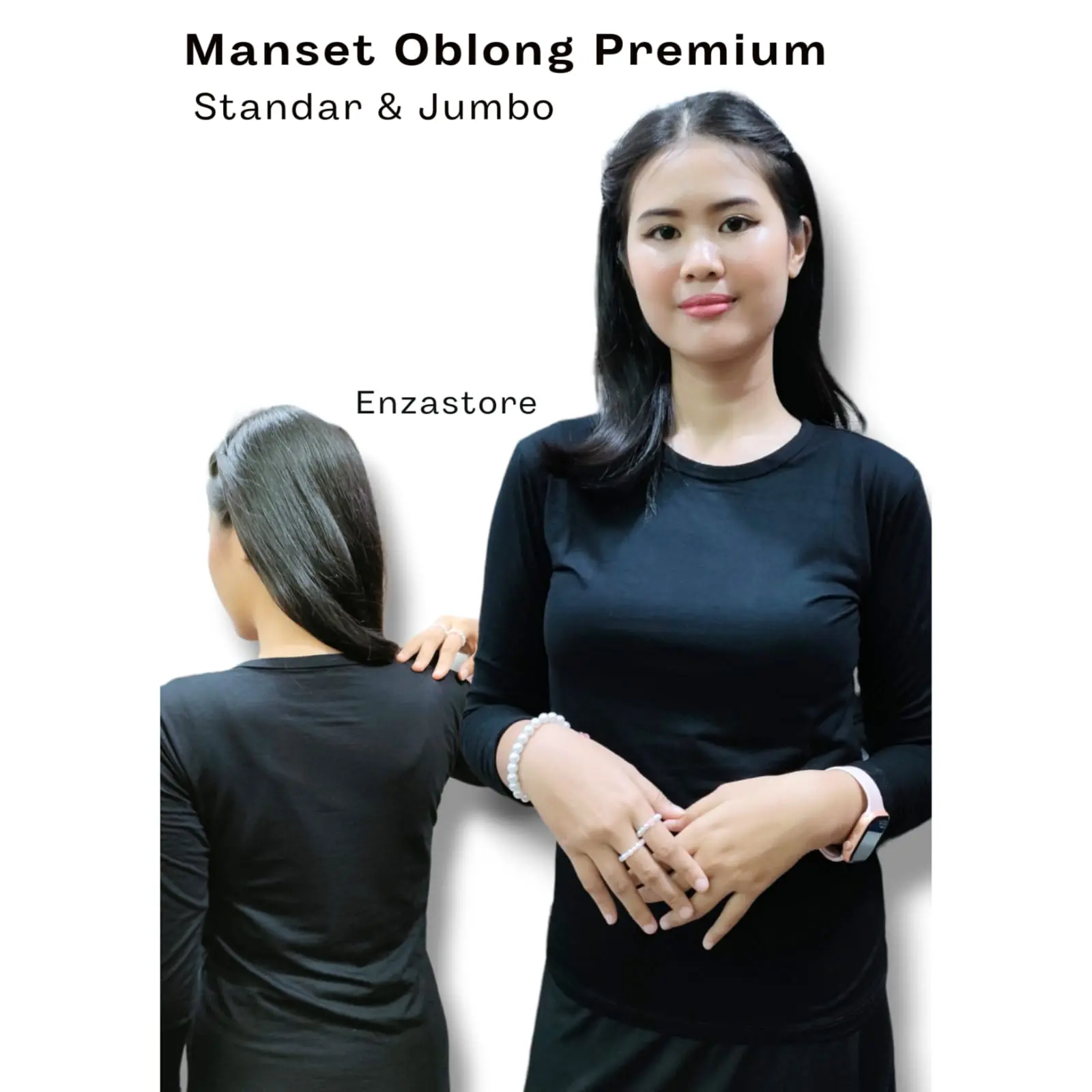 Manset Oblong tanpa Kerah Bahan Rayon Super premium Nyaman Panjang Wanita Atasan Baju