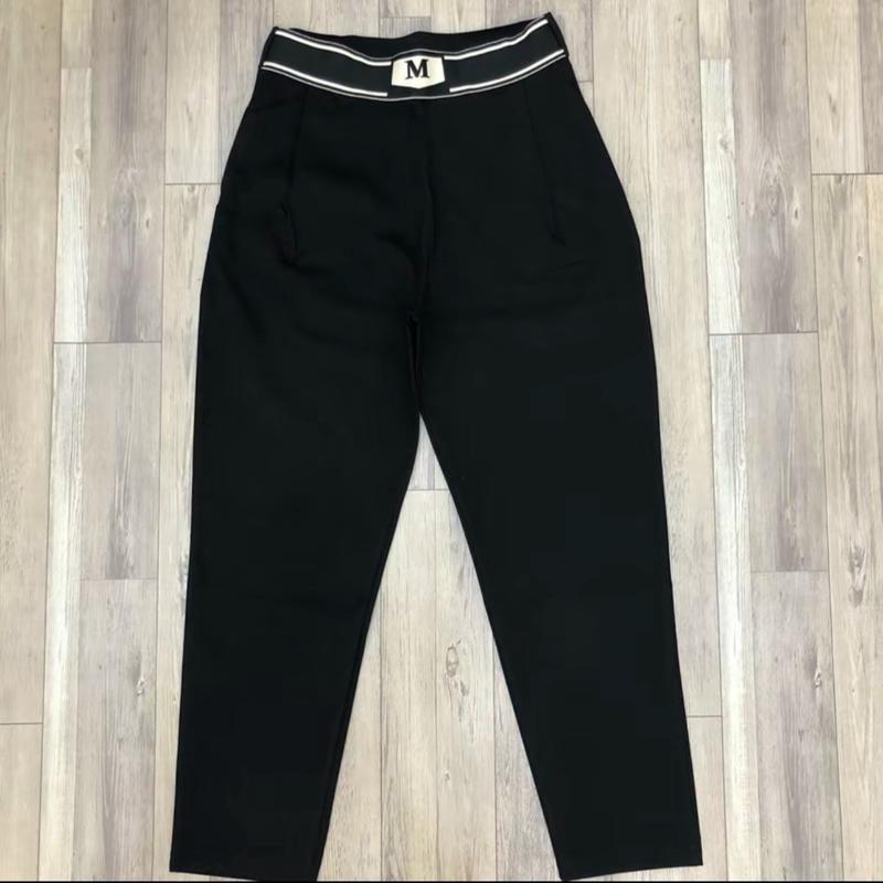 Quần baggy cạp nửa chun chữ chất umi co giãn bốn chiều Pants Nữ Women