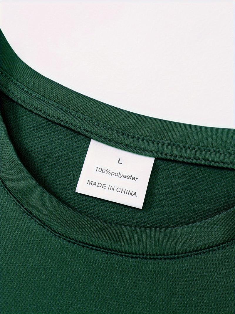 Product Introduction of Men's Moon Landing Graphic T-Shirt - Comfortable & Stretchy, Perfect for Summer Outdoor Activities | Street Casual Style with Round Neck in Black, Burgundy, Dark Green, Blue, Grey Customized Photo T-shirt 14