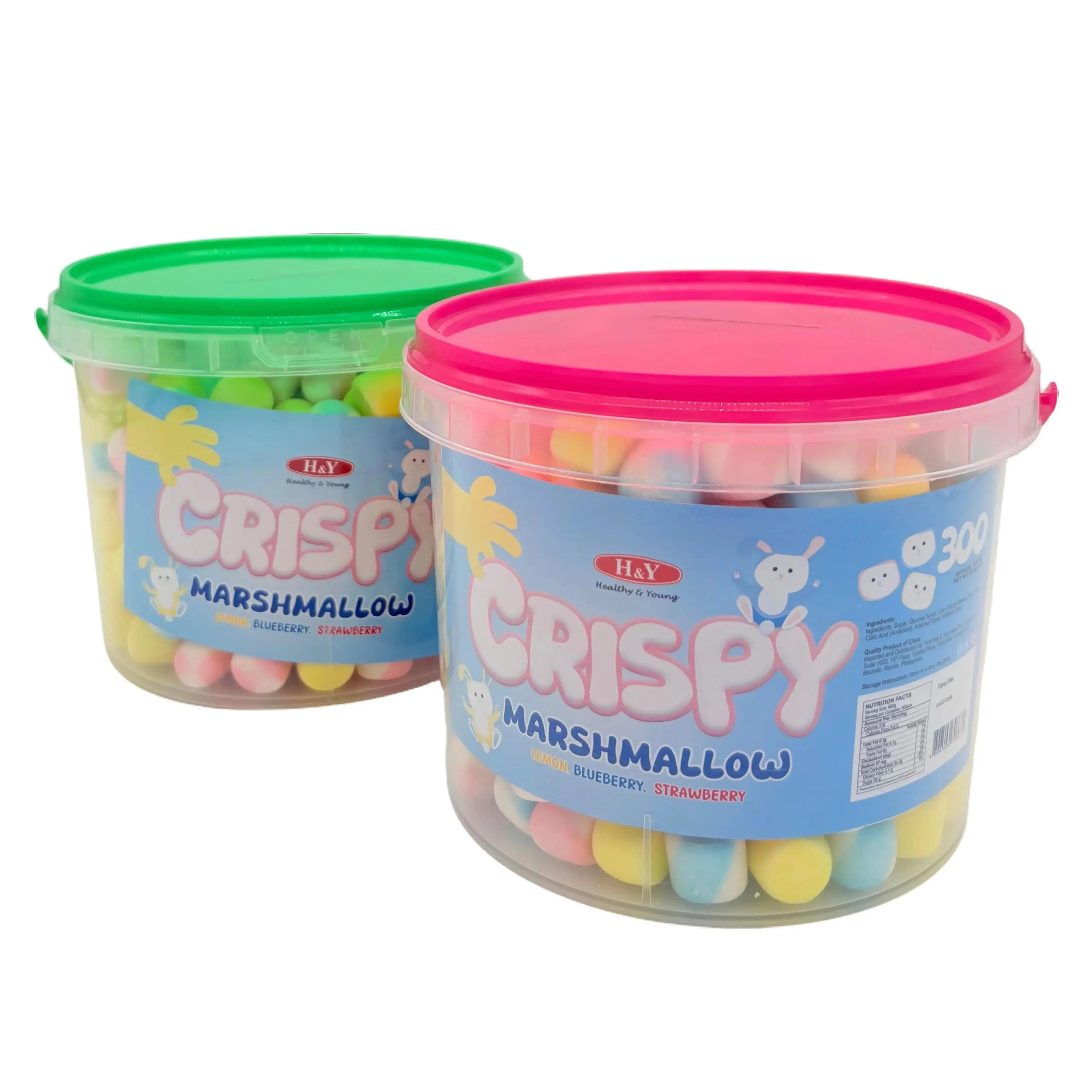 [WOW Sulit rush deal] 300 pcs/jar H&Y's Crispy Marshmallow Large Bucket ...