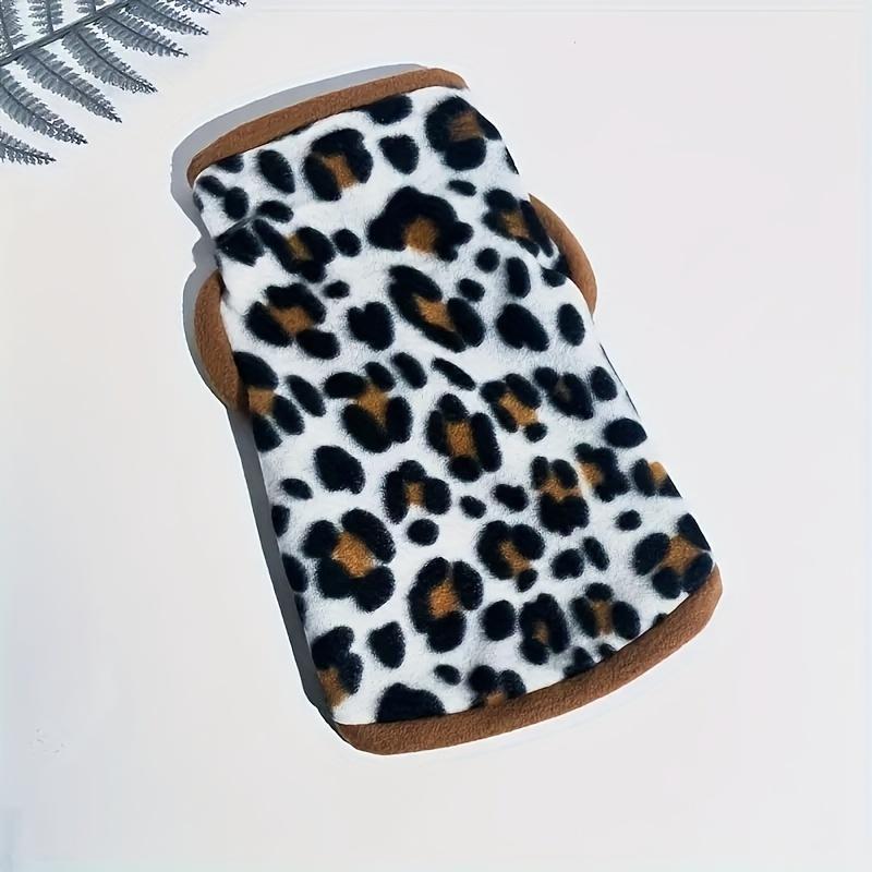 Leopard Print Dog Sweater, Comfortable And Stylish Dog Clothes, Pet Clothes For Fall & Winter, Dog & Cat Clothing Supplies 3