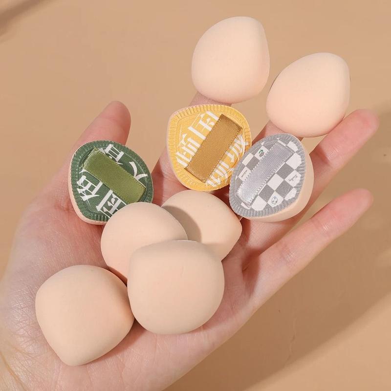Product Introduction of 1/10PCS Soft Professional Finger Mini Puff Skin-friendly Wet Dry Use Finger Puff Set PU Marshmallow Cosmetic Cushion Puff Concealer Foundation 15