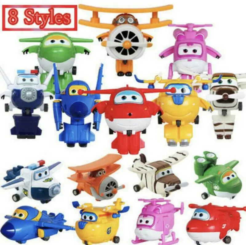 ACTION FIGURE SUPERWINGS SUPER WINGS SET ISI 12 PCS MAINAN ANAK TOPPER CAKE PAJANGAN MINIATUR HIASAN Toy 6