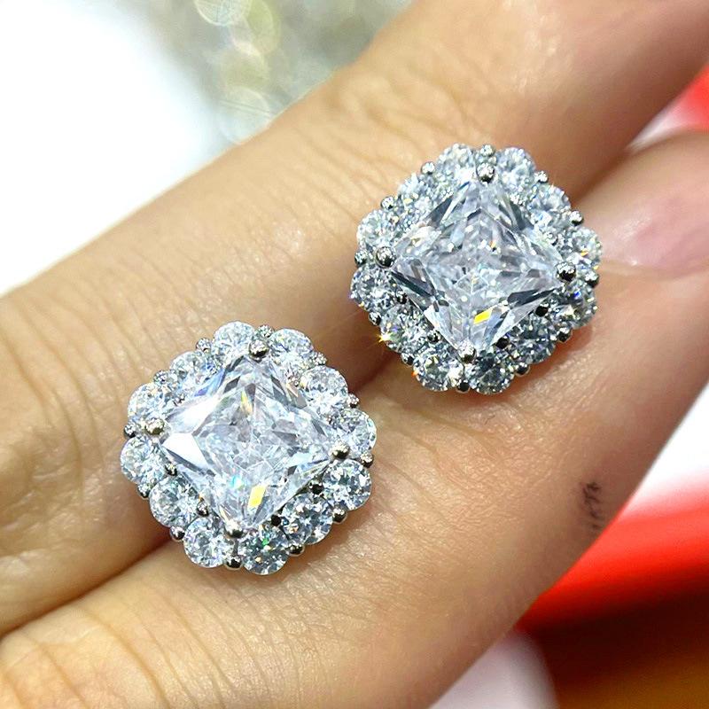 Product Introduction of Bông Tai Tinh Tế Hình Vuông 7 * 12mm Thời Trang sang trọng Giá Cả Phải Chăng Bông Tai Thanh Lịch Và Tinh Tế Cao Cấp 5