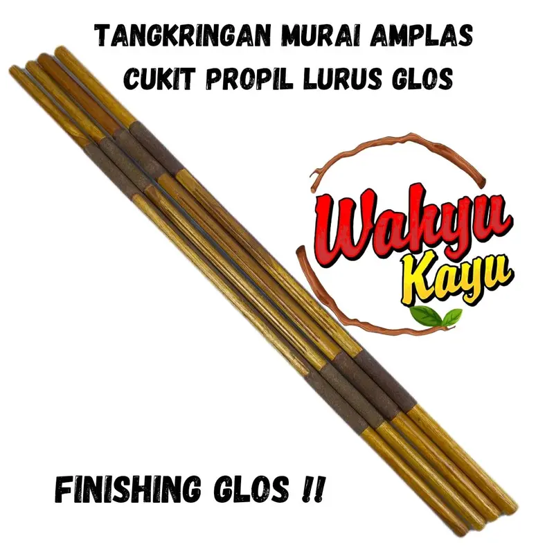 TANGKRINGAN MURAI AMPLAS CUKIT PROPIL LURUS GLOSS ( MERK KAYUKU ) 0