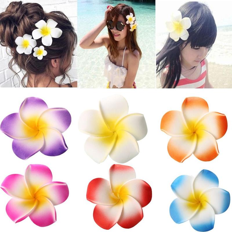 Product Introduction of Hair Clamp Wedding Decoration Egg Blossom Hair Clips For Bridal Wedding Party Beach Holiday Hair Accessories Hair Barrette Party Supplies DIY Hairpin Hawaiian 8