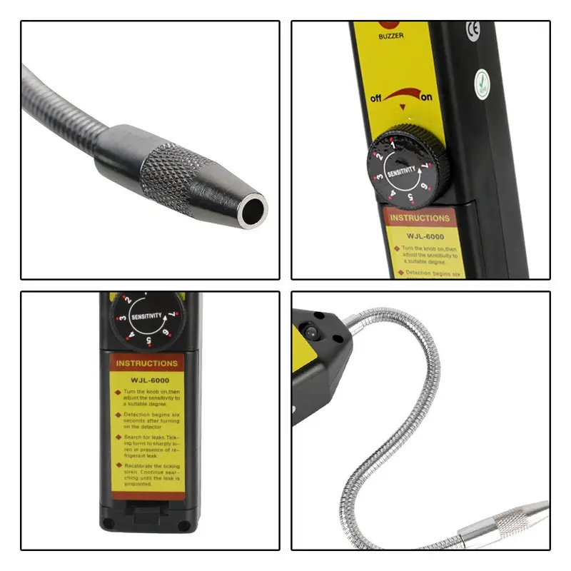 Gas Leakage Tester, Air Conditioning Freon Halogen Leak Detector, Refrigerant Gas Analyzer, Car Diagnostic Tools, Car Inspection Tools 6
