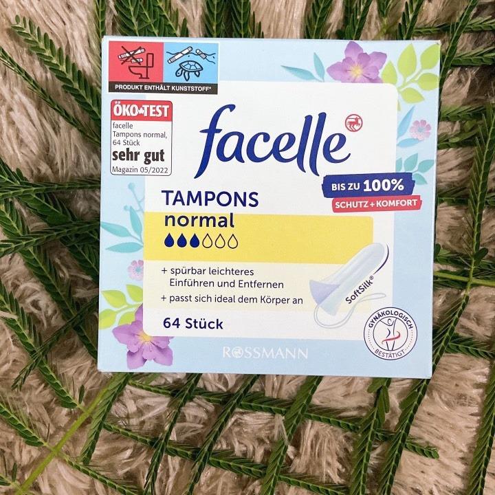 Tampon Facelle Đức Size 3 Giọt 64 chiếc dành cho ngày “Dâu “ Vừa