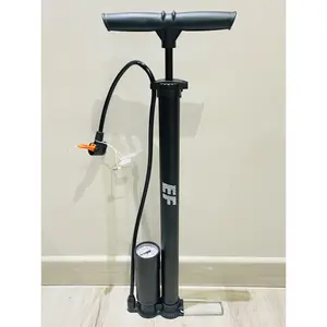 Pompa / Sepeda Tabung Besi + Meter Multi Fungsi EF Hitam