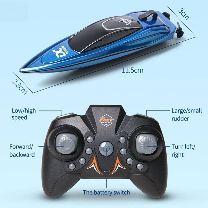 RC Children's Mini Remote Control Boat Speedboat Summer Swimming High Speed Rowing Submarine Toys for Boys Children Gift 8