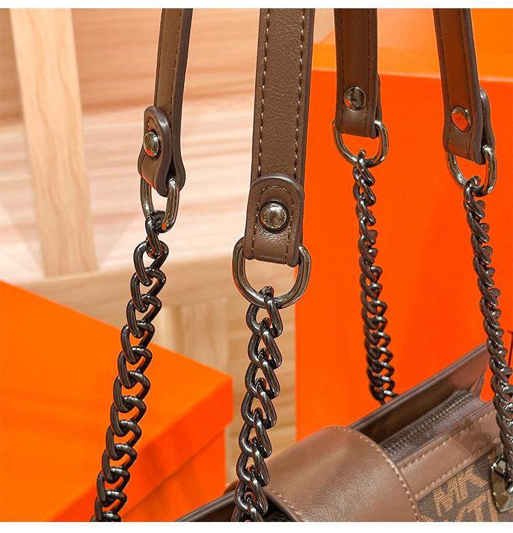 Product Introduction of Senior Sentong Qin Tote Big Bag 2023 New Fashion Large Capacity Versatile Chain Bag Women's Shoulder Messenger Bag 17