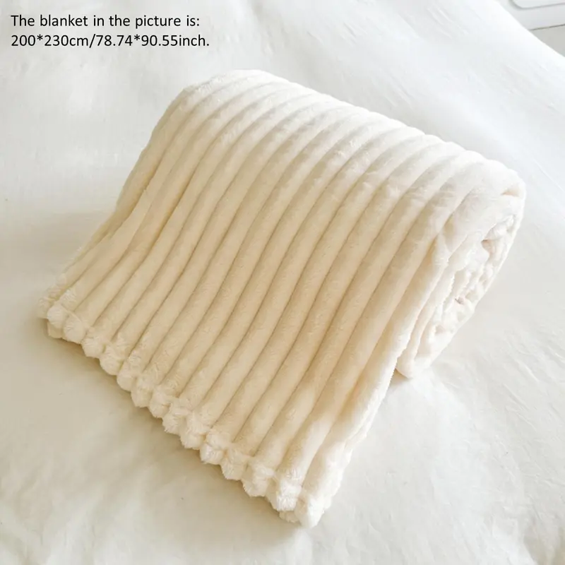 Solid Color Blanket, 1 Count 260GSM Soft Comfortable Skin-friendly Warm Throw, Bedroom Refresh Decor for Bed Sofa Home Dormitory 4
