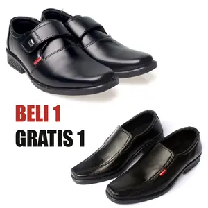 Sepatu Pantofel Formal Pria Beli 1 Gratis 1 Hitam Shoes