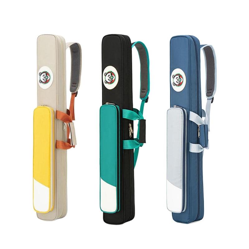 Túi đựng cần bi-a (pool cue) với 5 lỗ, túi phụ kiện kèm ngăn bên và khóa kéo; túi mang theo cần bi-a dễ dàng,Với thiết kế cấu trúc di động chuyên nghiệp, có quai xách tay và dây đeo vai rộng, chống trượt, tạo cảm giác thoải mái.