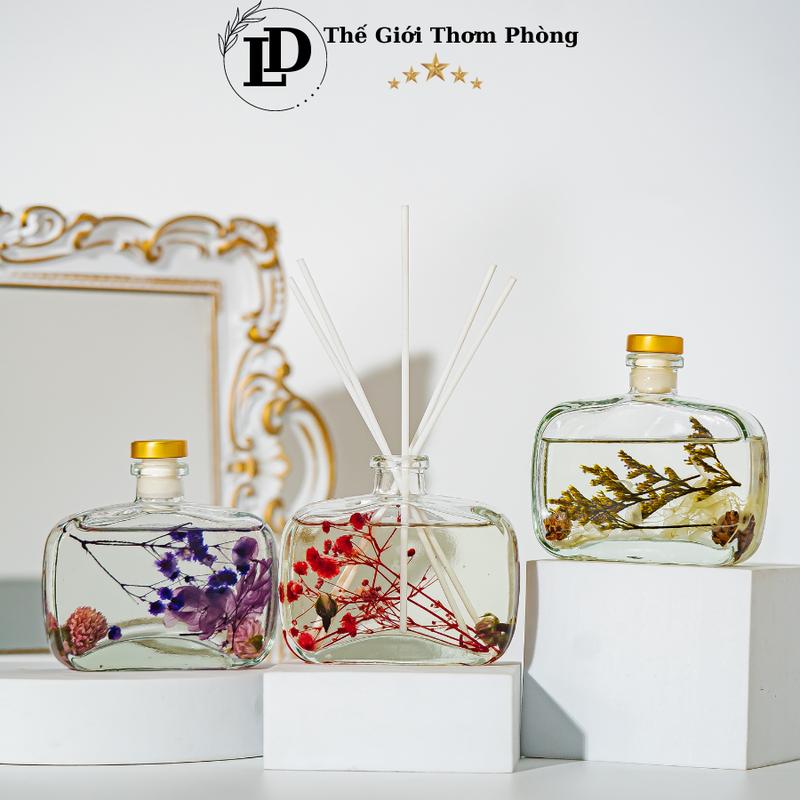 Tinh Dầu Thơm Phòng Hoa Khô 100ml Hương Liệu Thiên Nhiên Tự Khuếch Tán B100