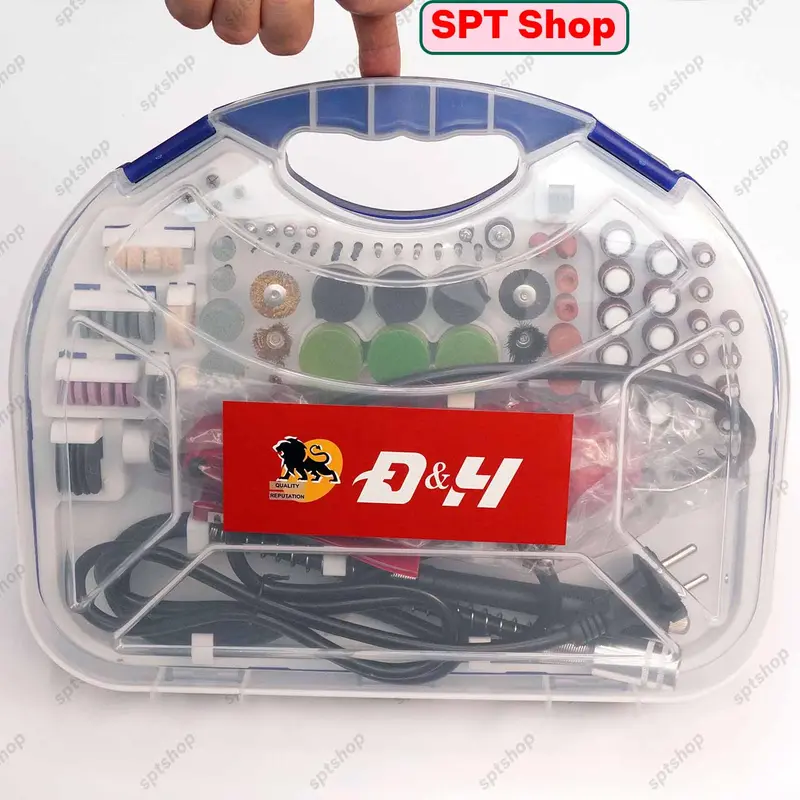 Máy Mài Chai Vali DH, Bộ máy khoan mài cắt mini đa năng, máy mài khuôn 260W 8