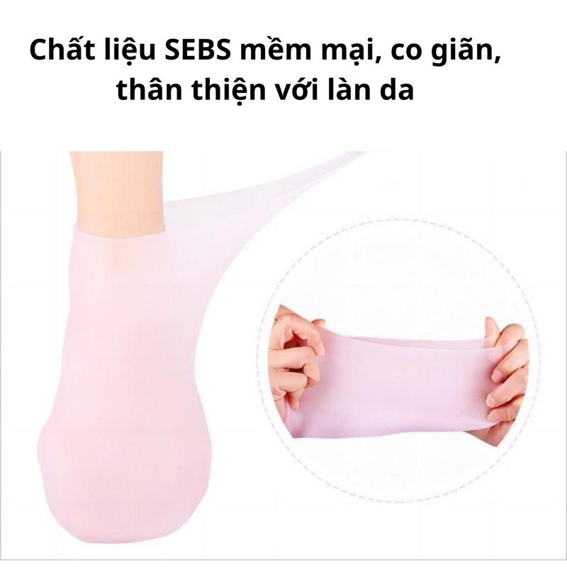 Product Introduction of [MUA 1 TẶNG 1] Tất silicon co giãn chăm sóc da chân hiệu quả Voan Nữ 5