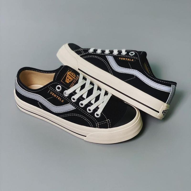 Sepatu Pria Ventela New Public Black Natural Bisa COD Seluruh Indonesia!! Spatu Keren Unisex Vantela Terlaris 1