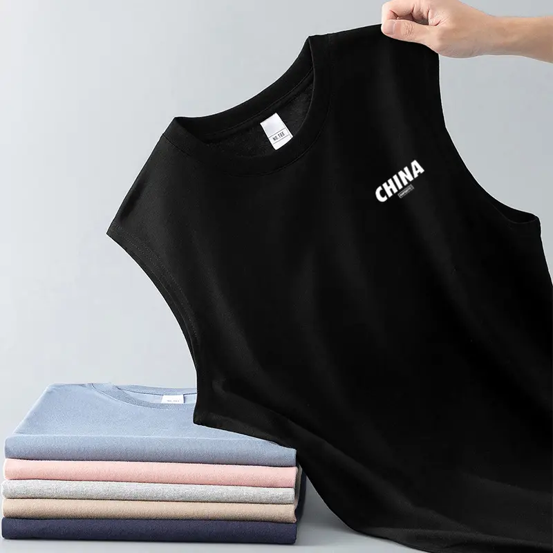 Large size men's training sleeveless quick-drying vest
