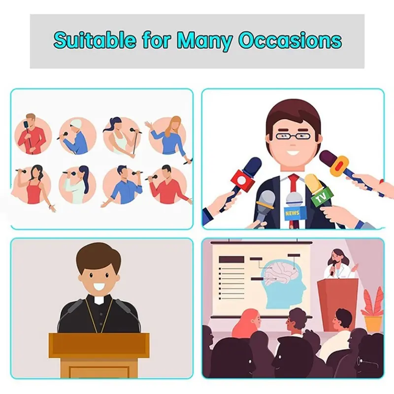 Bọc Micro Dùng Một Lần, Kích Thước Lớn Hơn, Chất Liệu Không Dệt, Hình Chữ O Và Hình Chữ U, Thích Hợp Cho Phòng Thu Âm, KTV Và Karaoke, Thay Thế Kính Chắn Gió Vệ Sinh, 1 Gói Có Hai Miếng Bọc, Hàng Mới Về 7