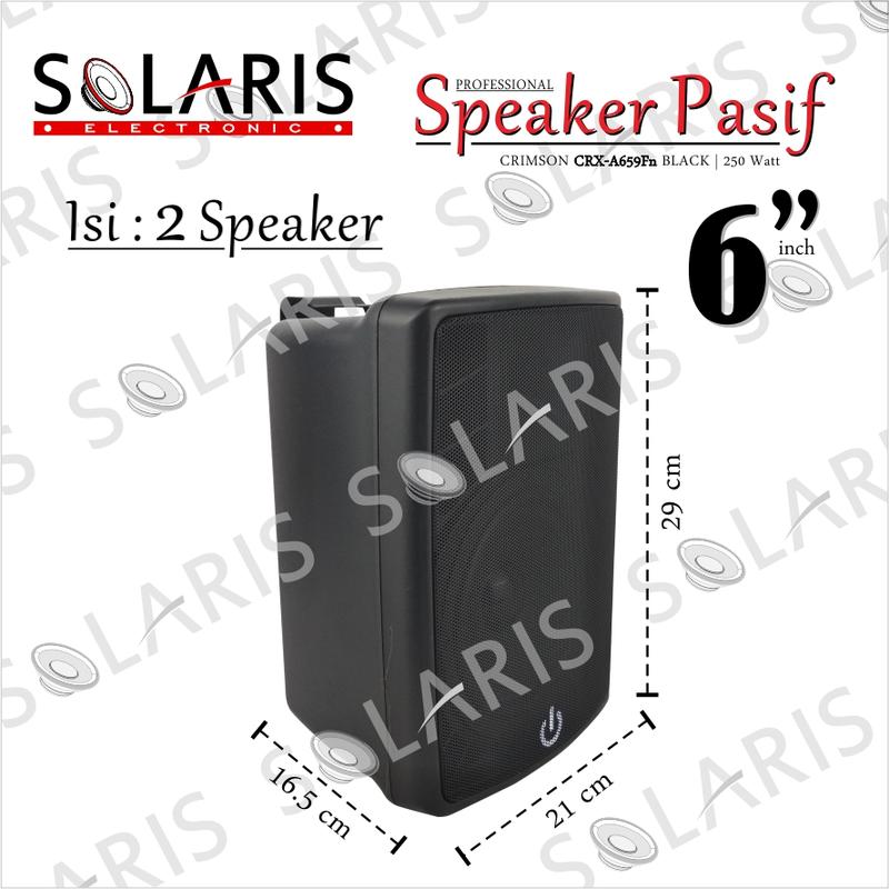SPEAKER 6 Inch PASIF 2 Way Monitor CRIMSON CRX-A659Fn + BRACKET Isi 2 Pcs Speakers 2